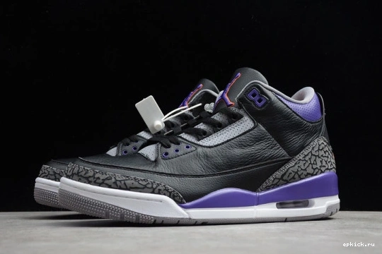 Cheap EP Air Jordan Purple Black CT8532-050 Court Retro 3 CT8532-050 0119